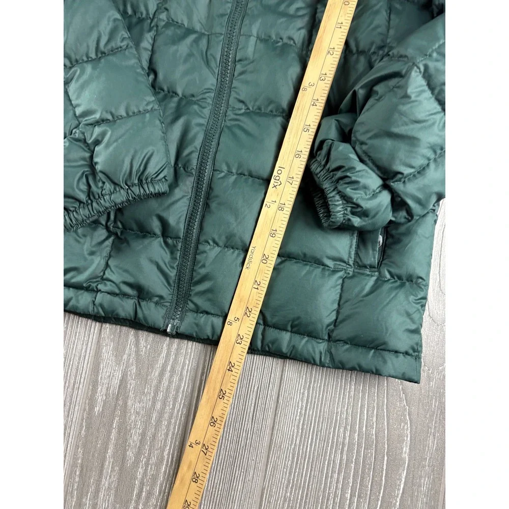 Marmot Boys Green Puffer Jacket Size Large Down Quilted Zip Up